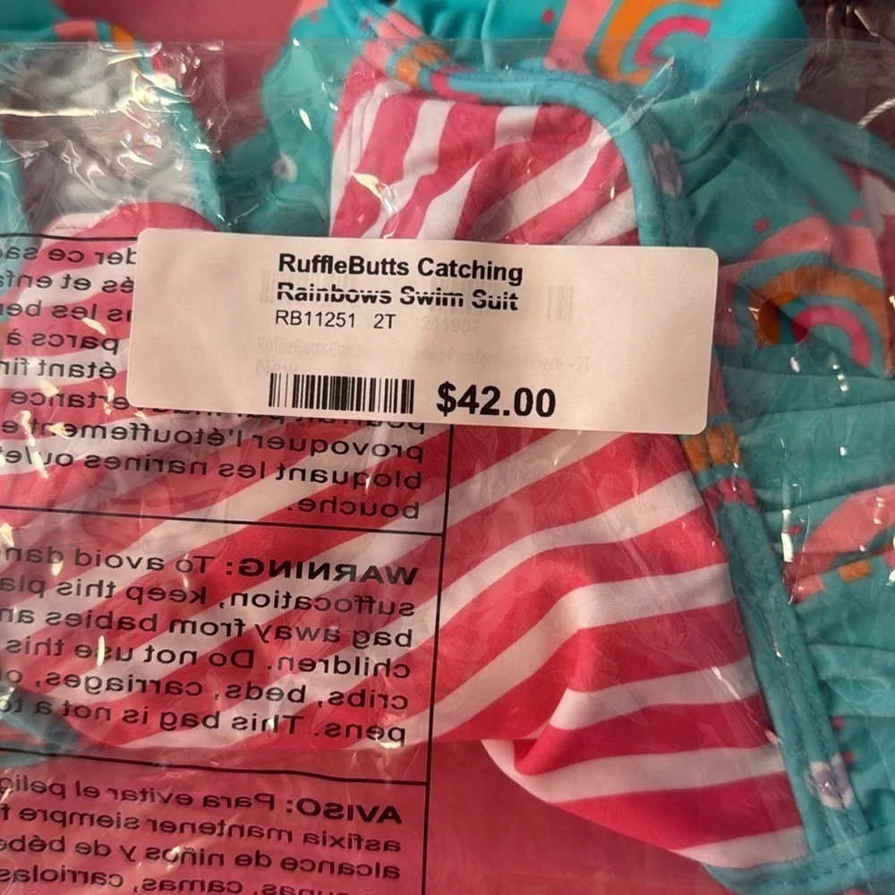 Ruffle Butts Swimming Suit Girl’s size 2T New with tags